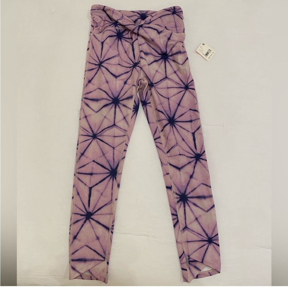 Free People Women’s Pink Tie-Dye Star Leggings
